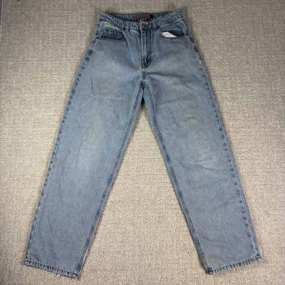 Empire Jeans Womens Size 2 Straight Leg Baggy Light Wash Denim